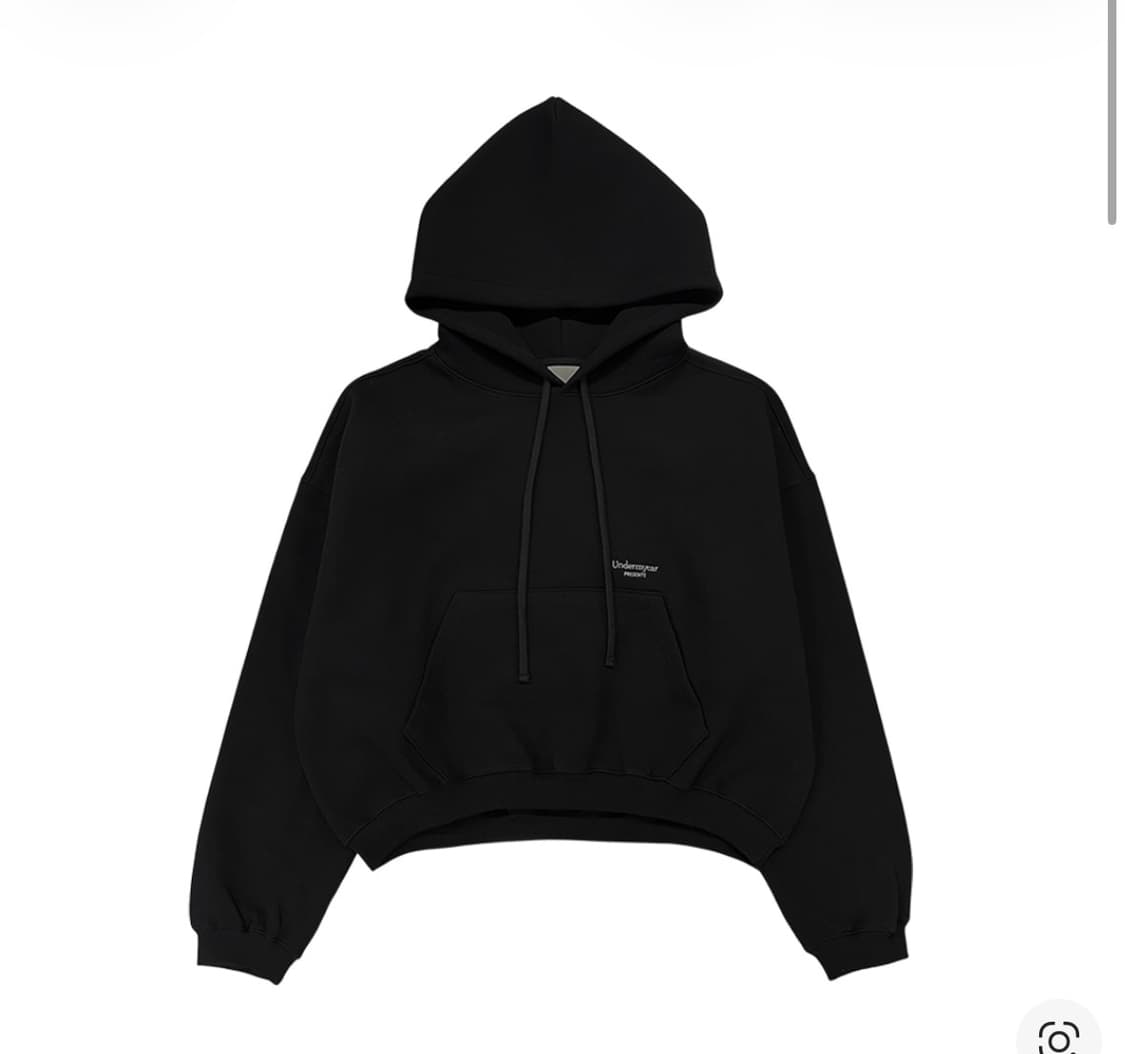 언더마이카 후드 바지 스웻 세트 셋업 블랙 상품이미지2