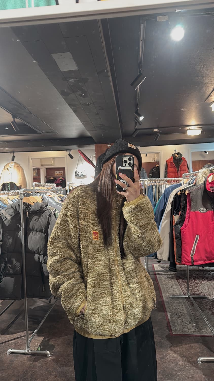 kodak 코닥 뽀글이 리버시블 쉐르파 양털 후리스 자켓 S 상품이미지9