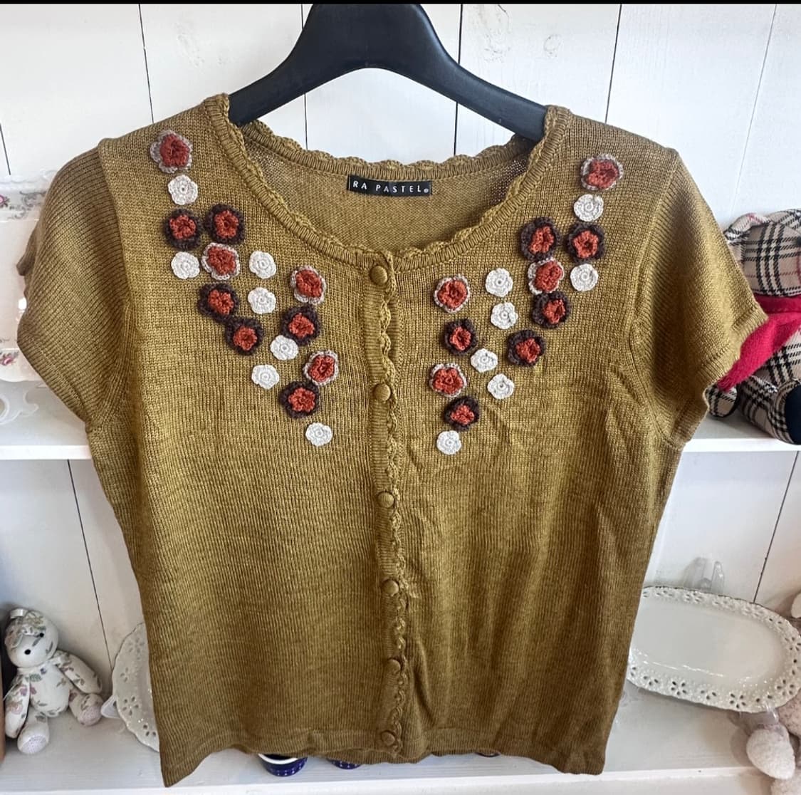 플라워 반팔 가디건 상품이미지2