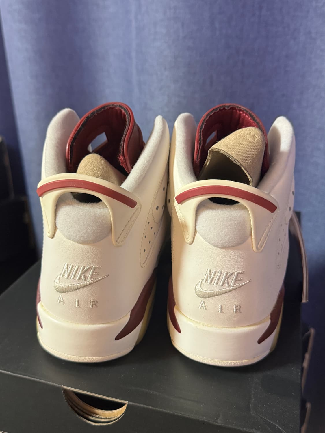 조던6 레트로 BG 흰/검/마룬 240 상품이미지4