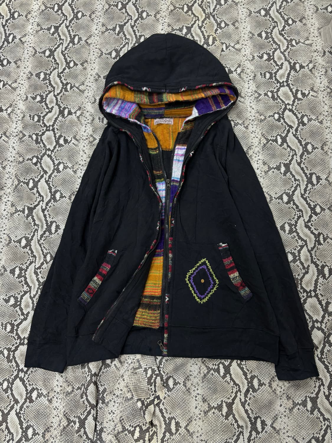 “G.O.A” 00’s hippie Mood 2Hooded Layered 상품이미지1
