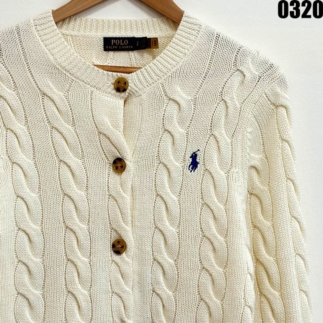 폴로 랄프로렌 케이블 니트 가디건 S 상품이미지2