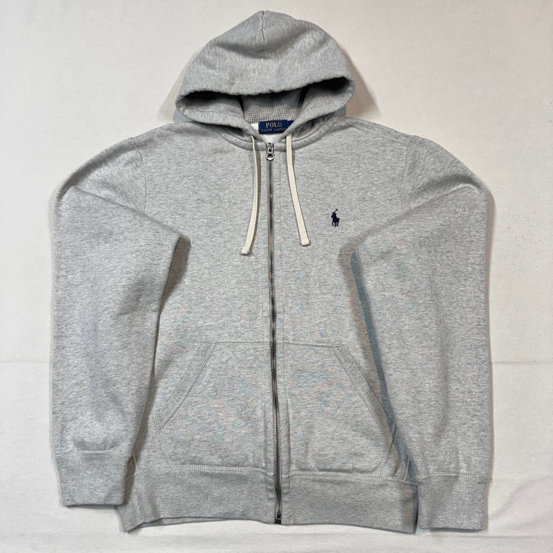M) 폴로 랄프로렌 써멀 후드집업 그레이 상품이미지1