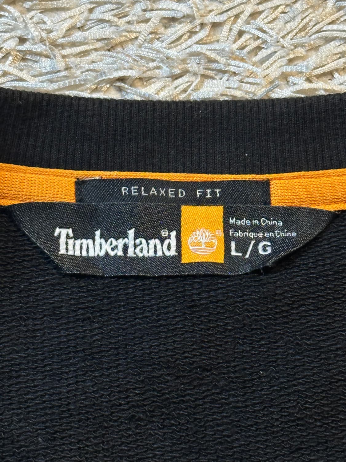 팀버랜드 TIMBERLAND 백프린팅 맨투맨 블랙 상품이미지6