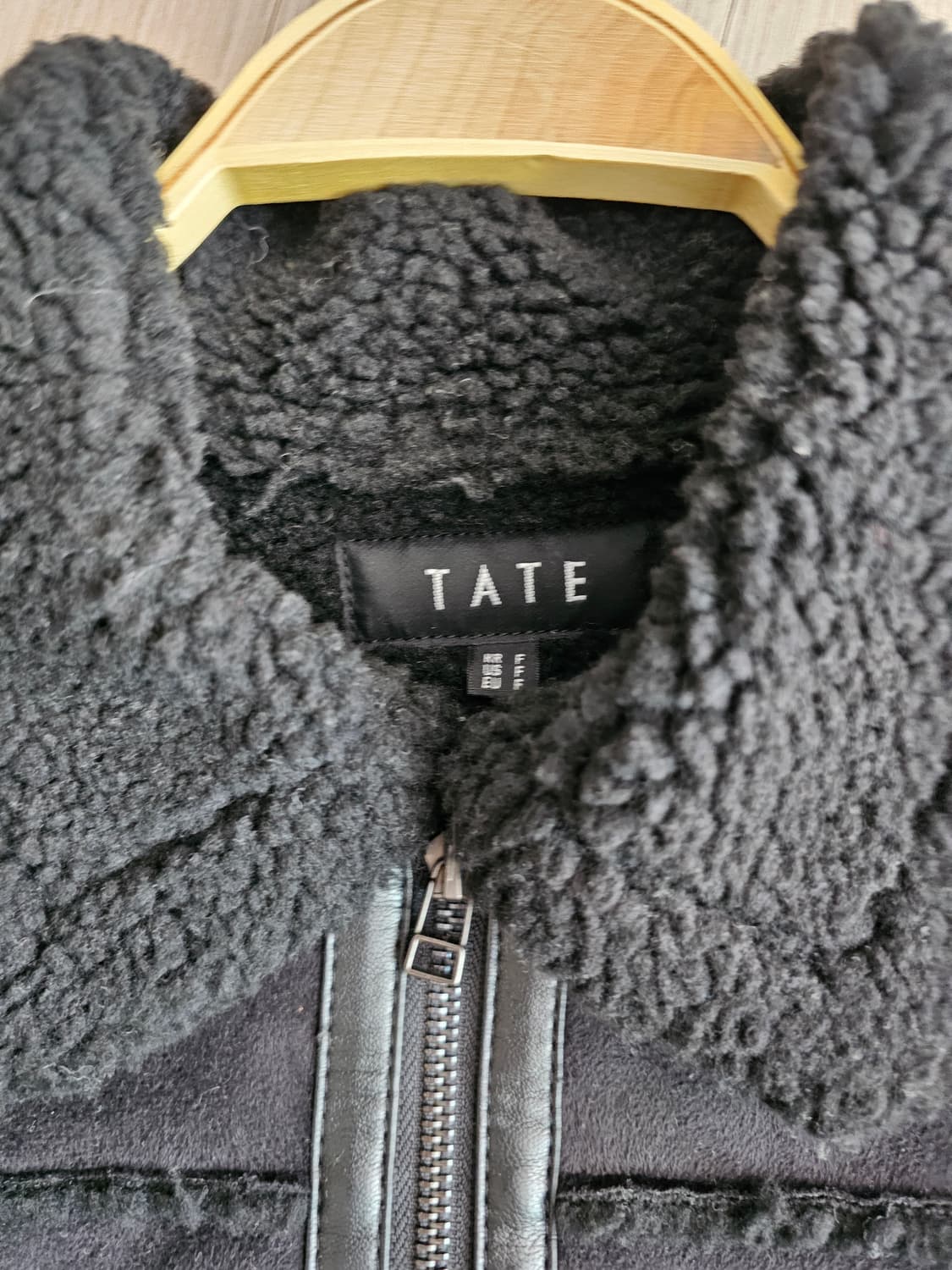 블랙 스웨이드 무스탕 자켓 상품이미지2