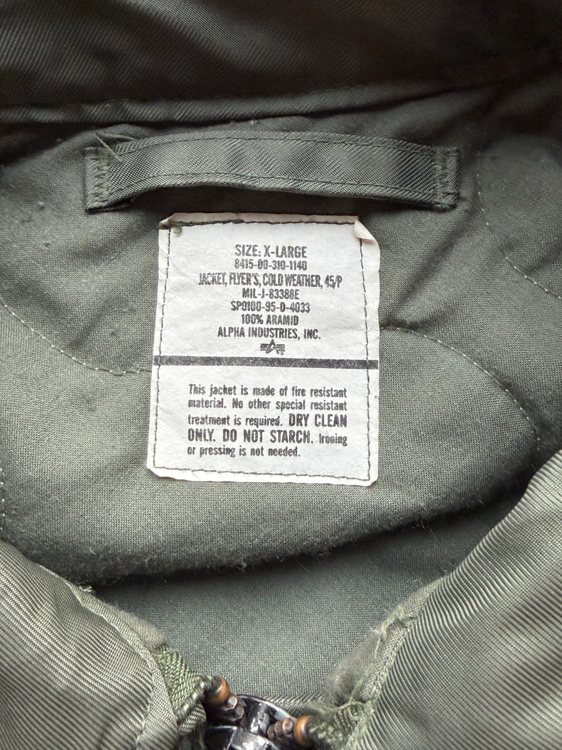 오리지널 cwu-45p 아라미드 xl 상품이미지6