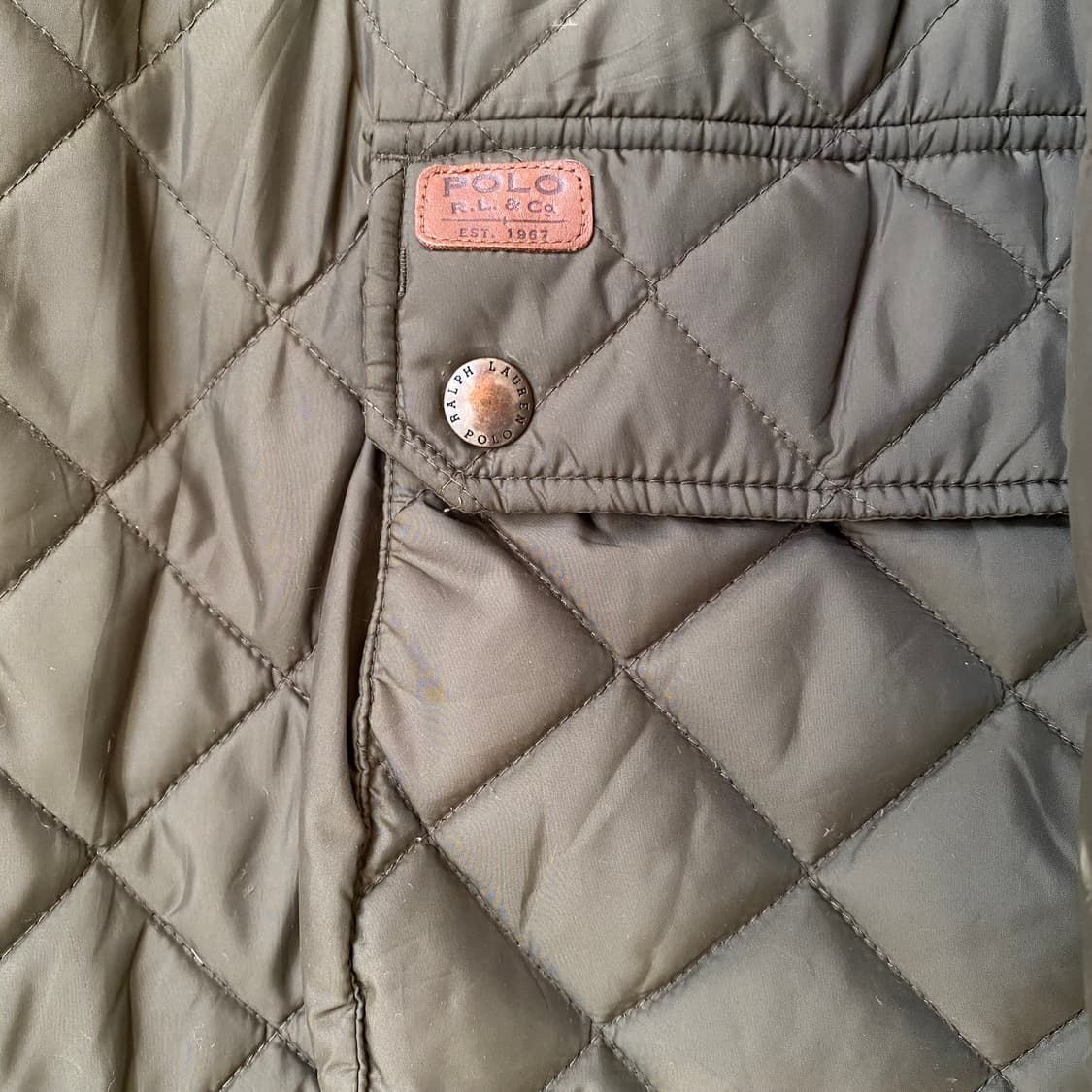 🌊Polo quilting Car Coat (L) 상품이미지8