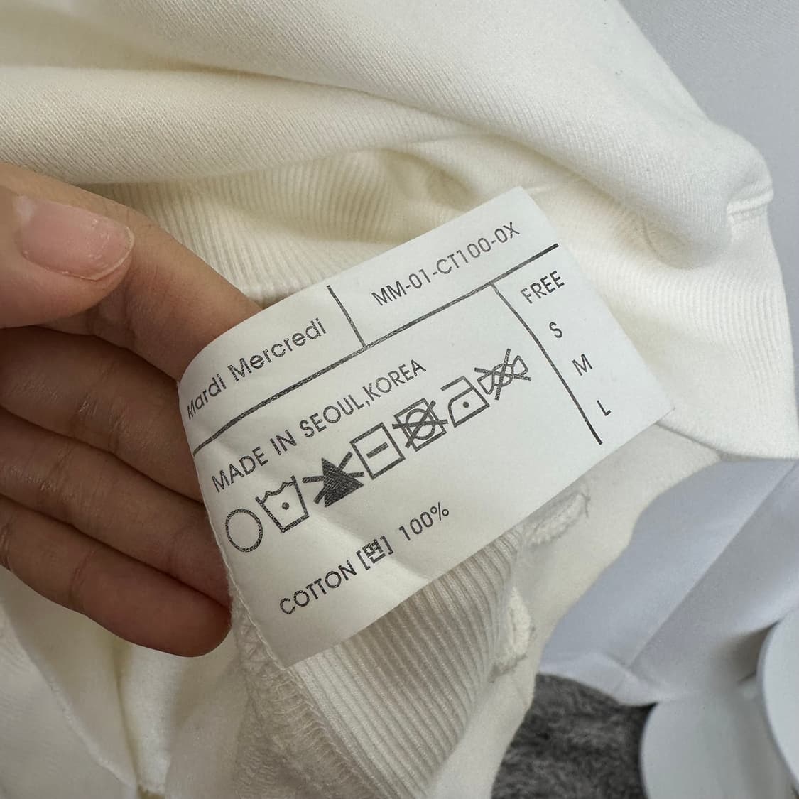 마르디 메크르디 여성 맨투맨 면 M  상품이미지9