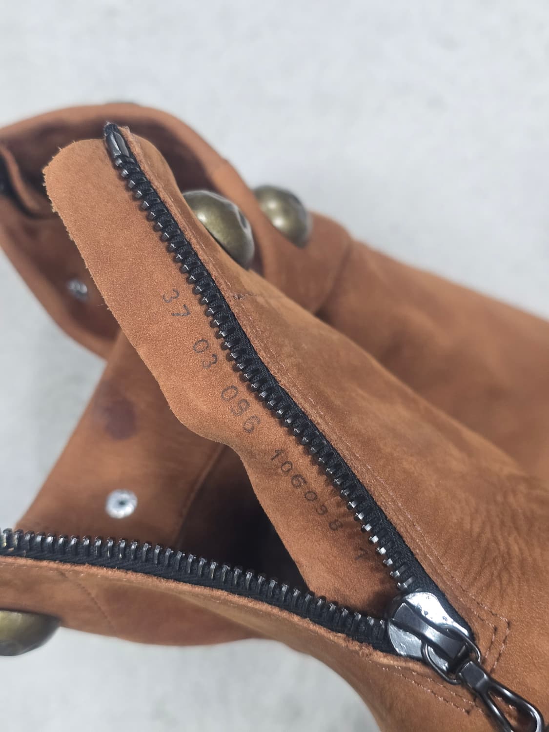 아르케 레더 스웨이드 앵클 부츠 37 상품이미지8