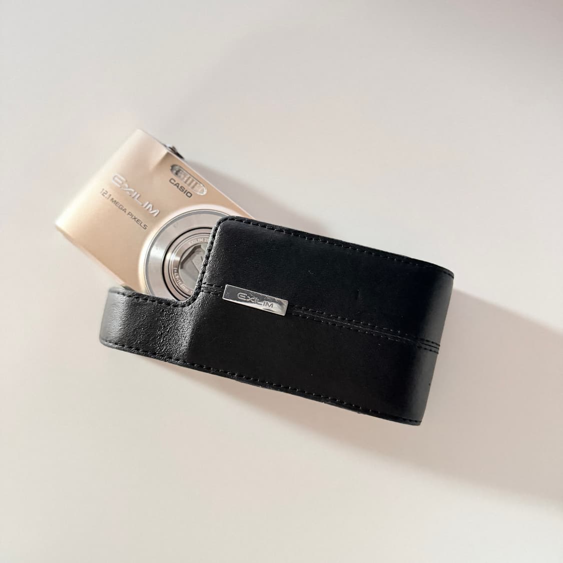 ✨태연 픽 ✨카시오 엑슬림 EX-Z400 골드 빈티지디카 상품이미지3