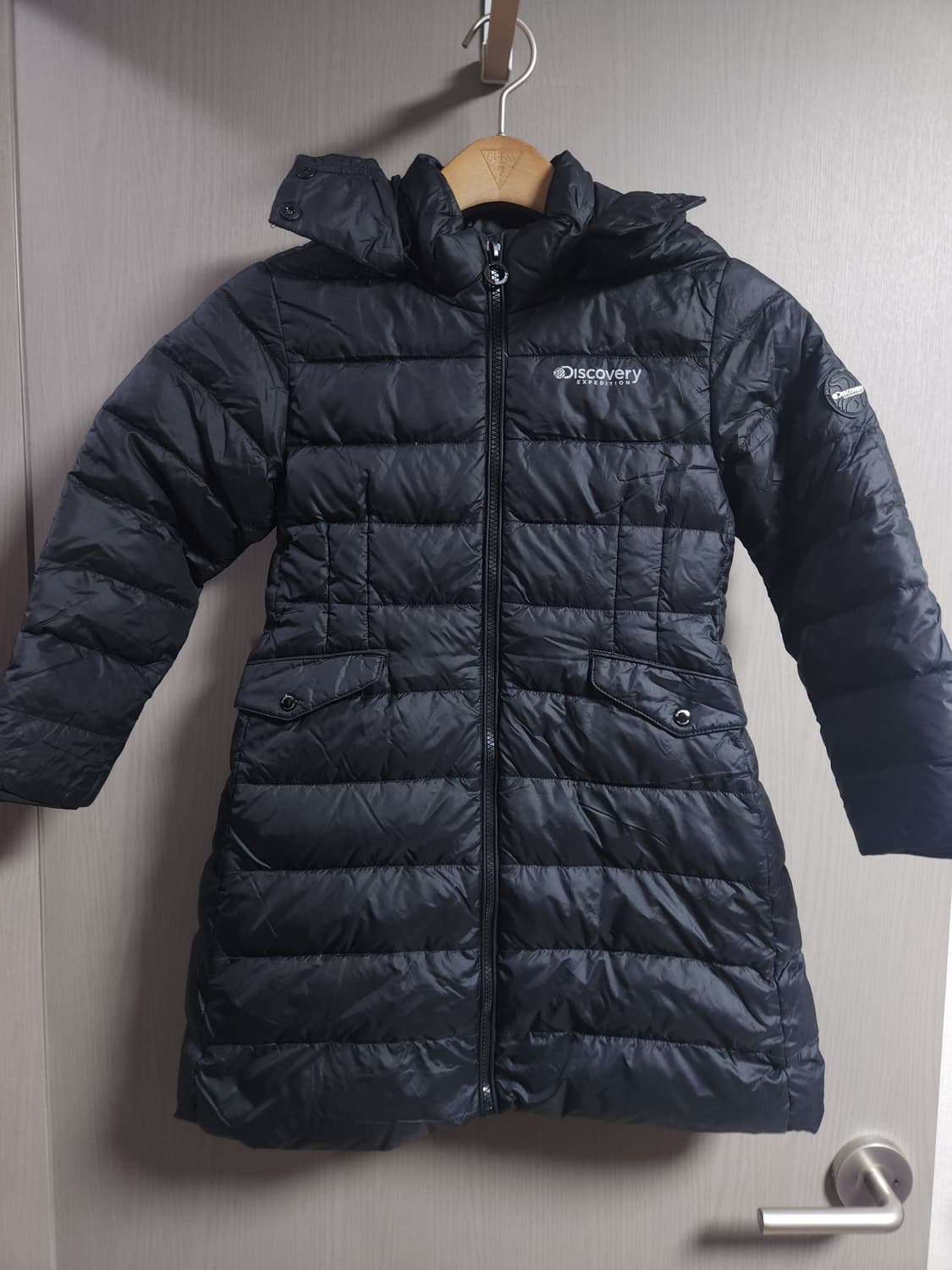 디스커버리 구스다운 경량 롱패딩, 130(7세~) 상품이미지1
