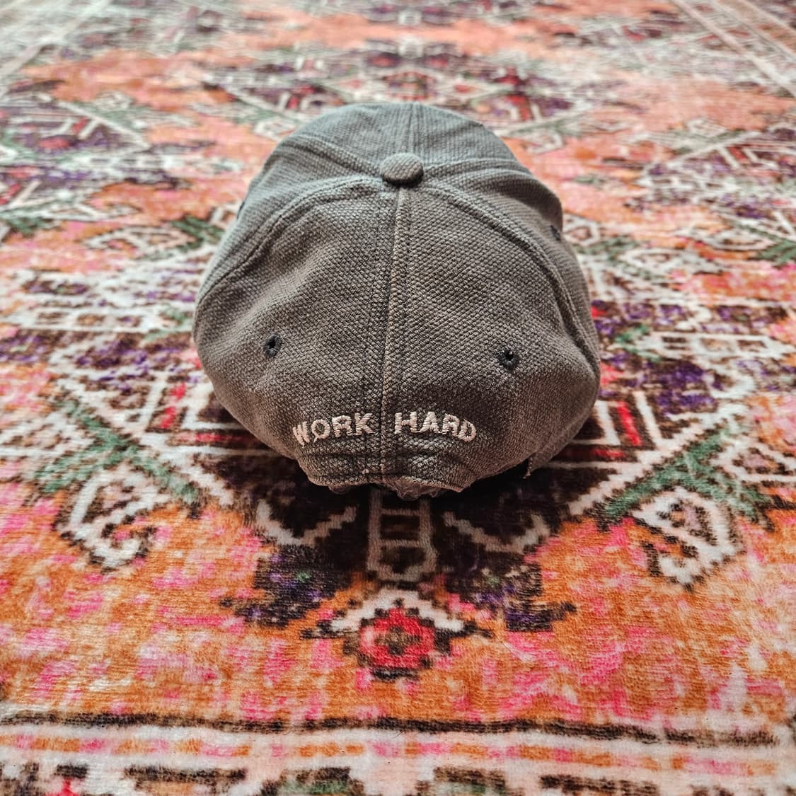 90s 레드윙 WORK HARD 덕캔버스 볼캡 상품이미지4