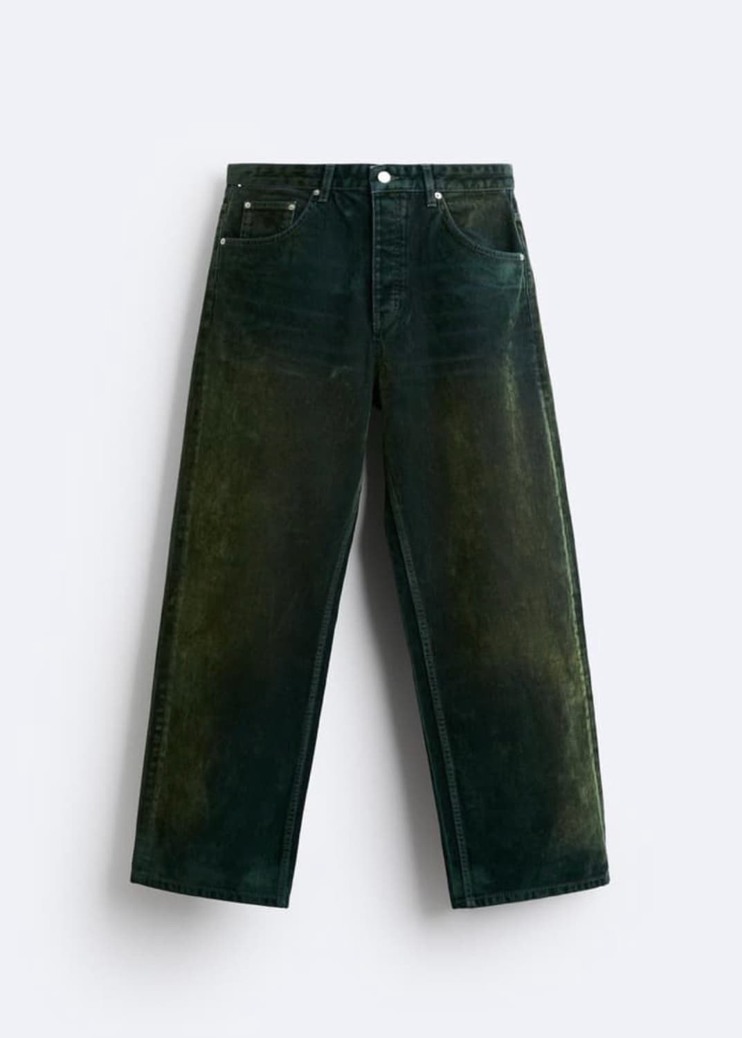 29 자라 ZARA 워싱 벨벳 데님 팬츠 상품이미지4