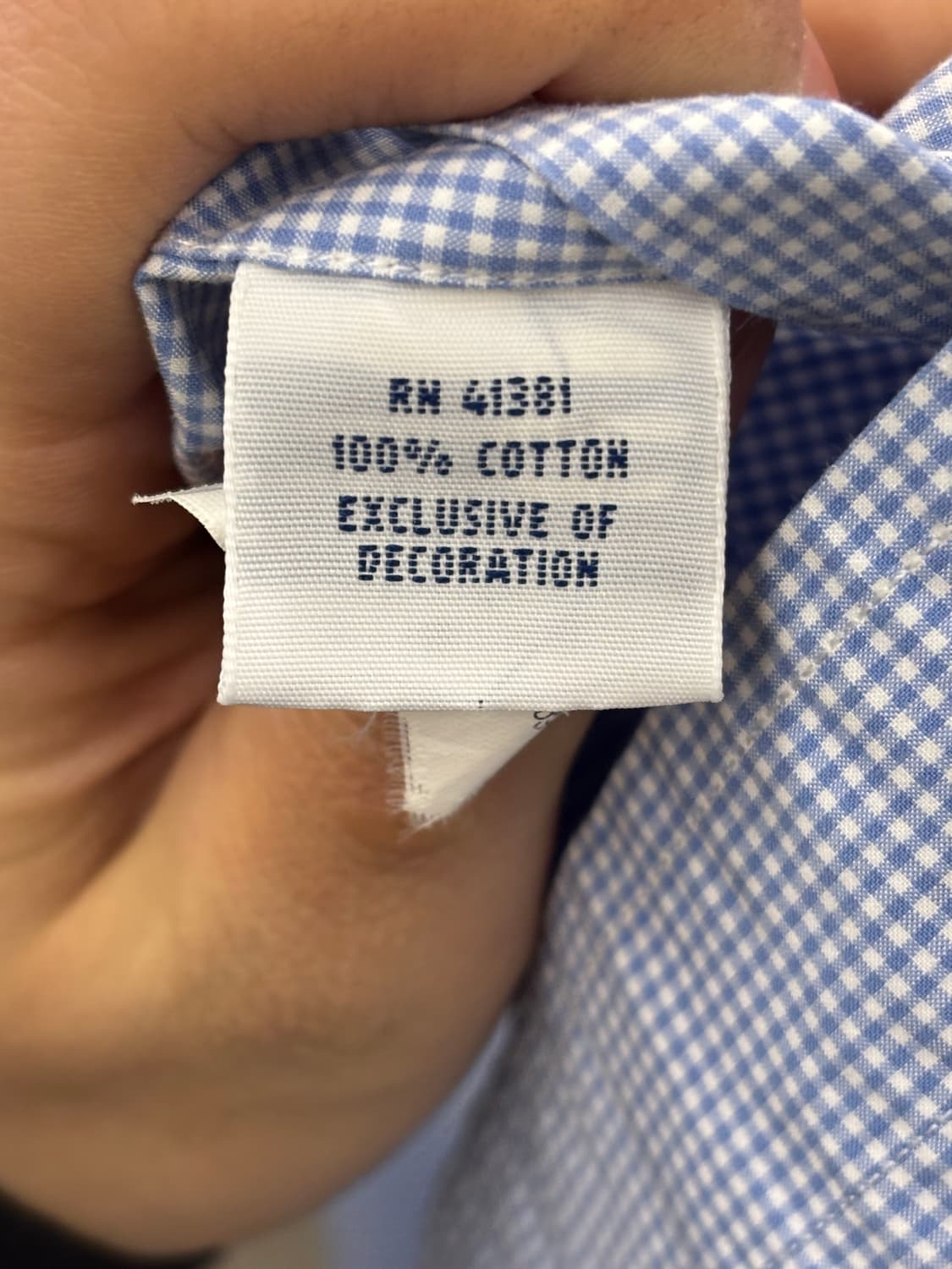 폴로 랄프로렌 깅엄 체크 셔츠 S 상품이미지5