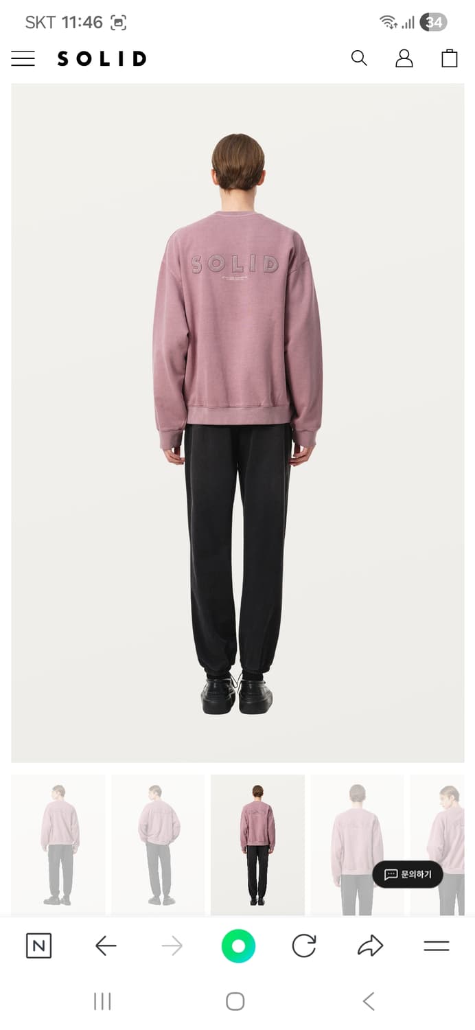 솔리드옴므 25fw 맨투맨 상품이미지1