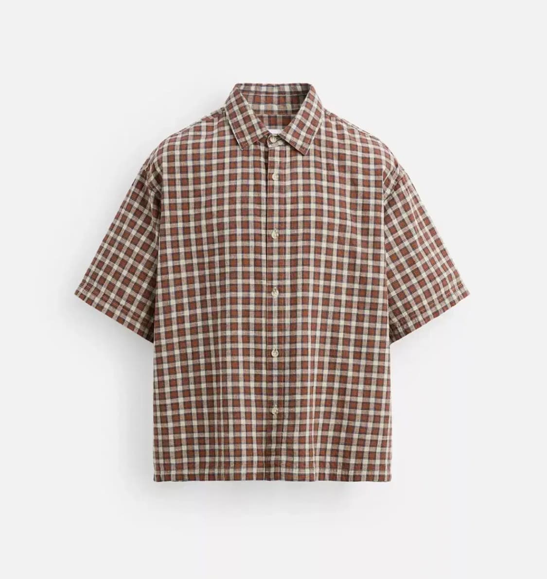 자라 반팔 체크셔츠 XL 상품이미지1