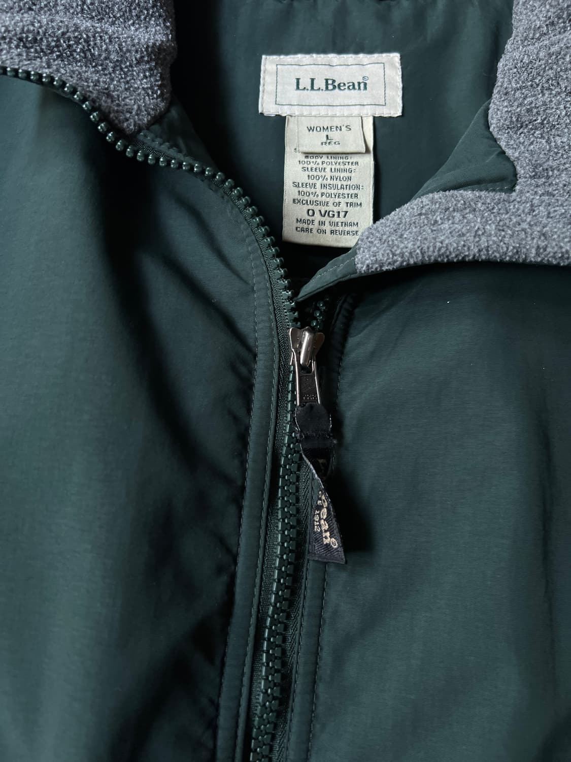 [L]엘엘빈 USA 빈티지그린 플리스 웜업 자켓 상품이미지3