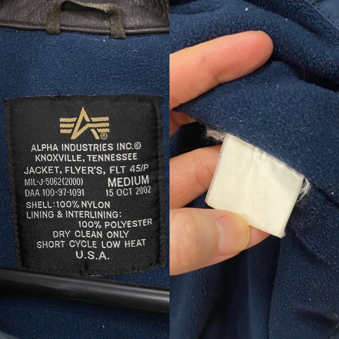 알파인더스트리 CWU-45/P 플라이트 MA-1 봄버 자켓 상품이미지10