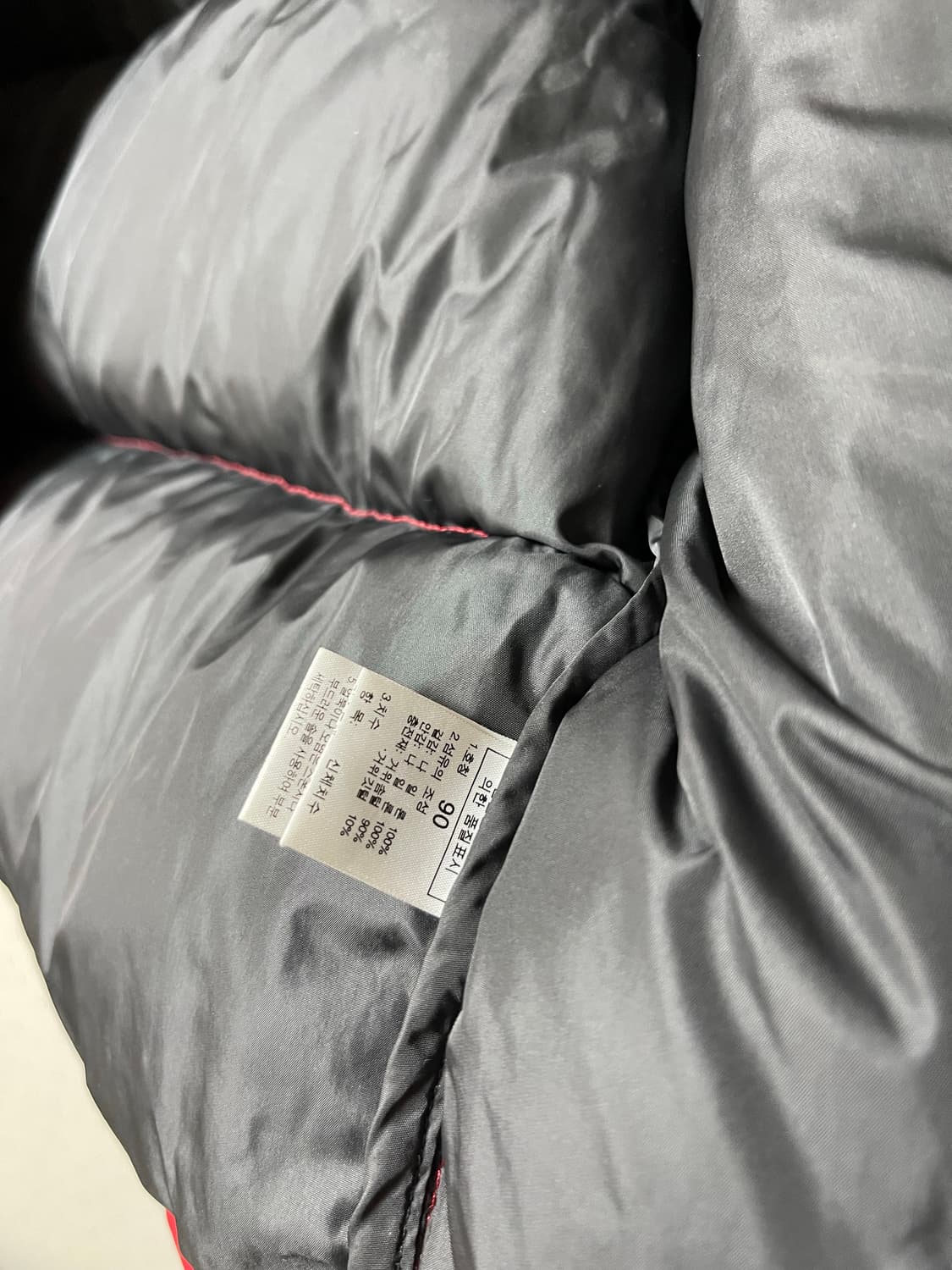 노스페이스 정품 눕시 구스다운 자켓 레드 700필 상품이미지8