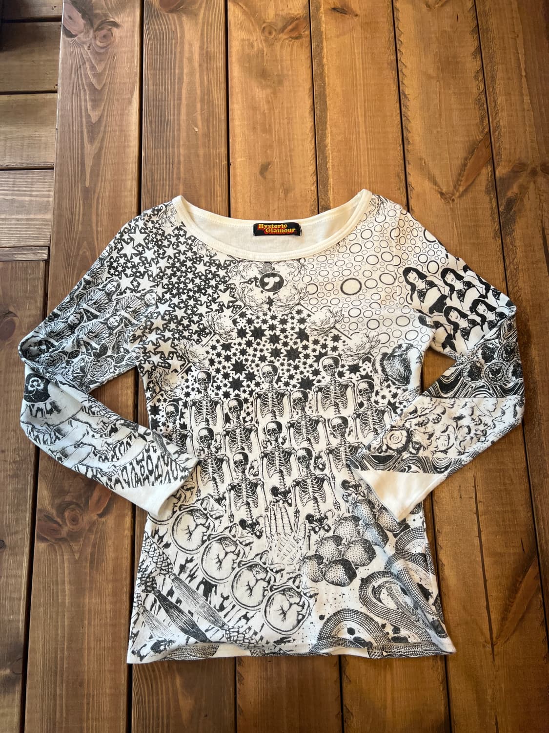 히스테릭 글래머 프린틴 롱슬리브 상품이미지6