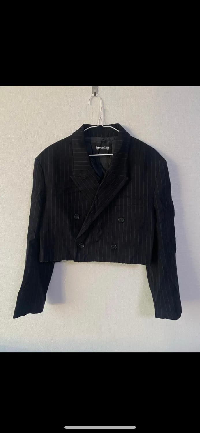 글로니 스푸닝 스트라이프 크롭 자켓 & 바지 XS/S 상품이미지1