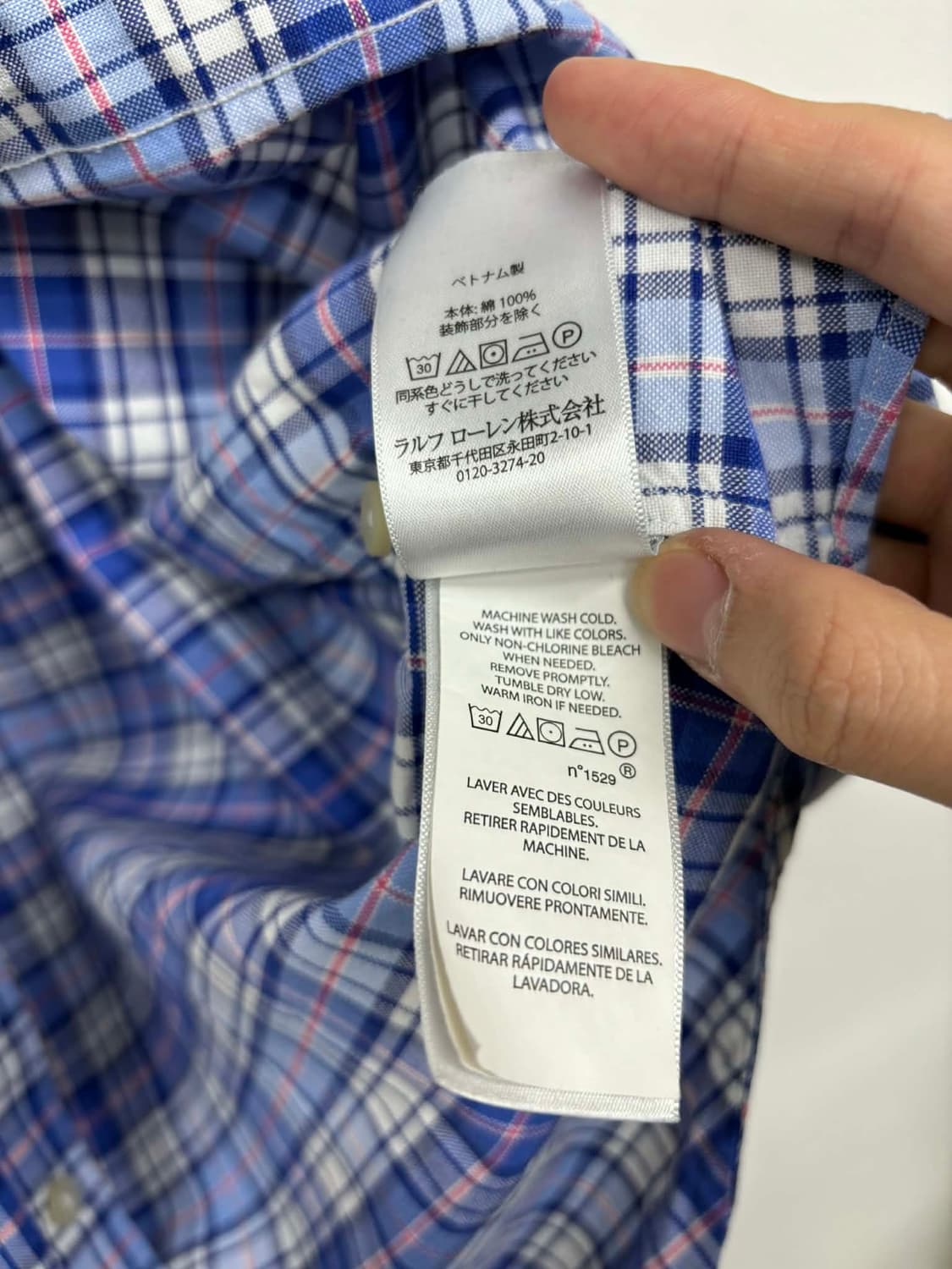 [M] 폴로 랄프로렌 클래식핏 체크 셔츠 상품이미지6