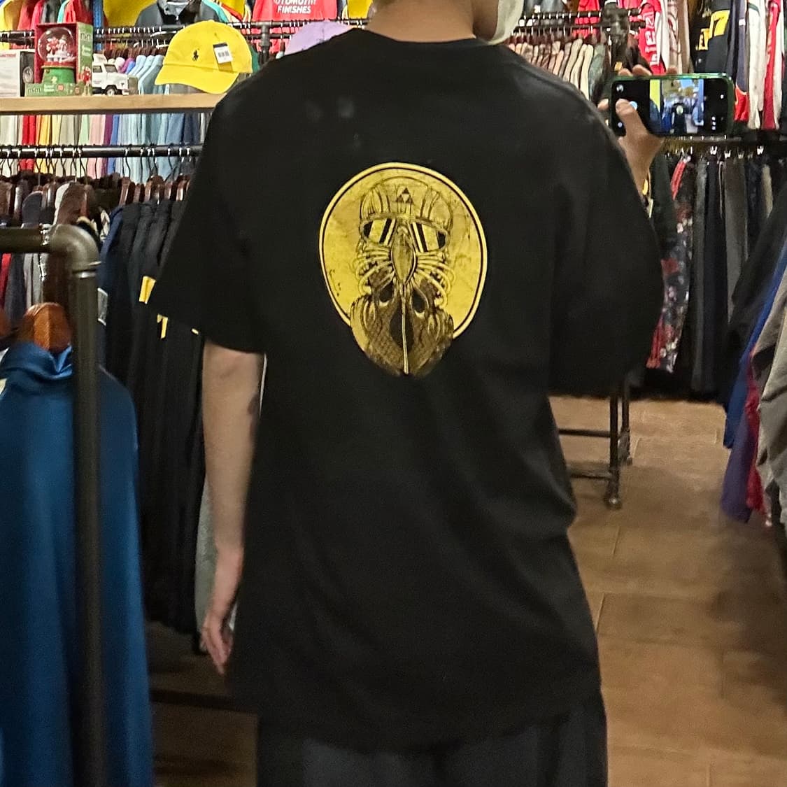 [HI] 빈티지 락 반팔티 블랙 상품이미지5