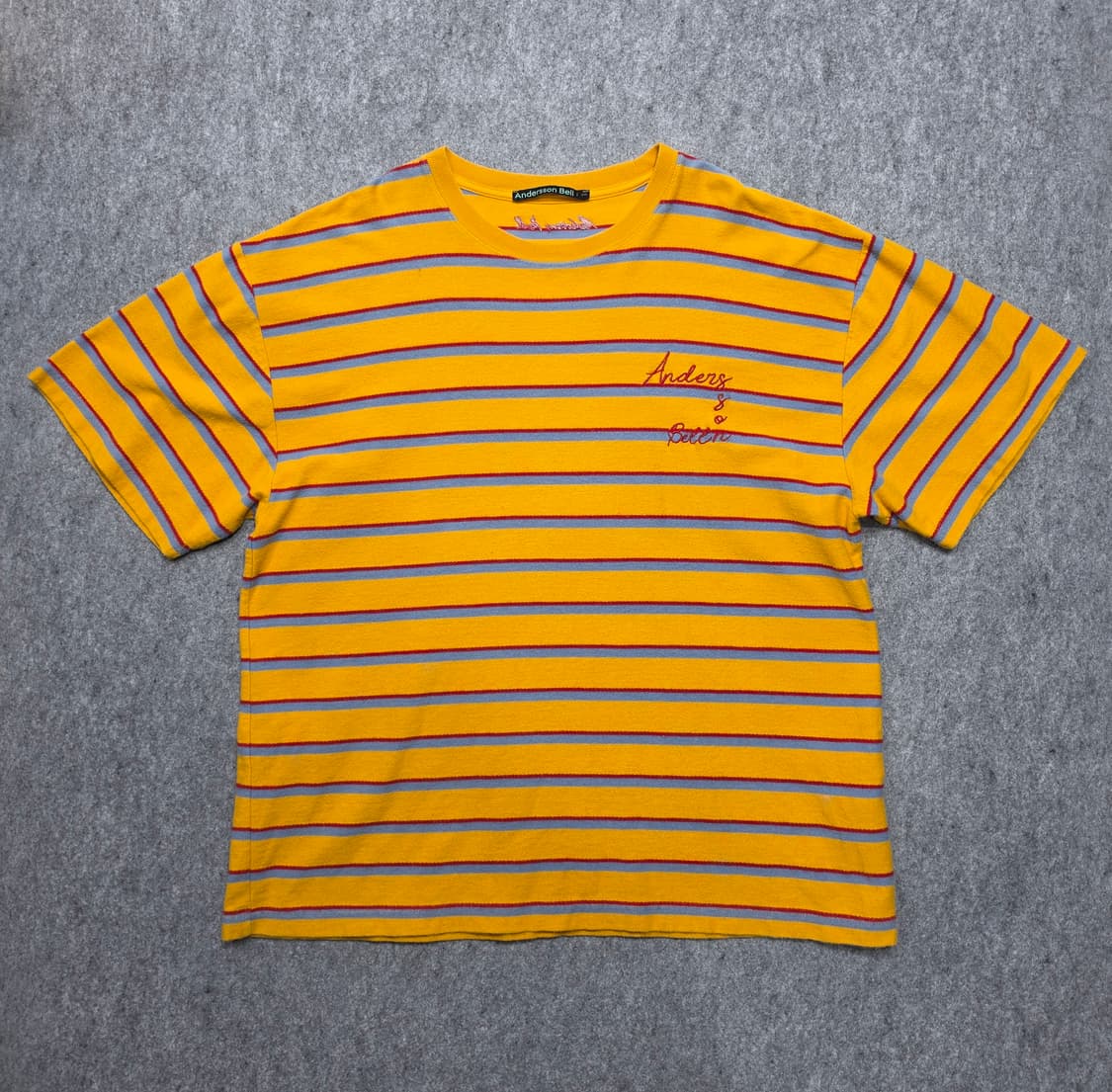 앤더슨벨 스펠 로고 스트라이프 반팔티 2XL 상품이미지1