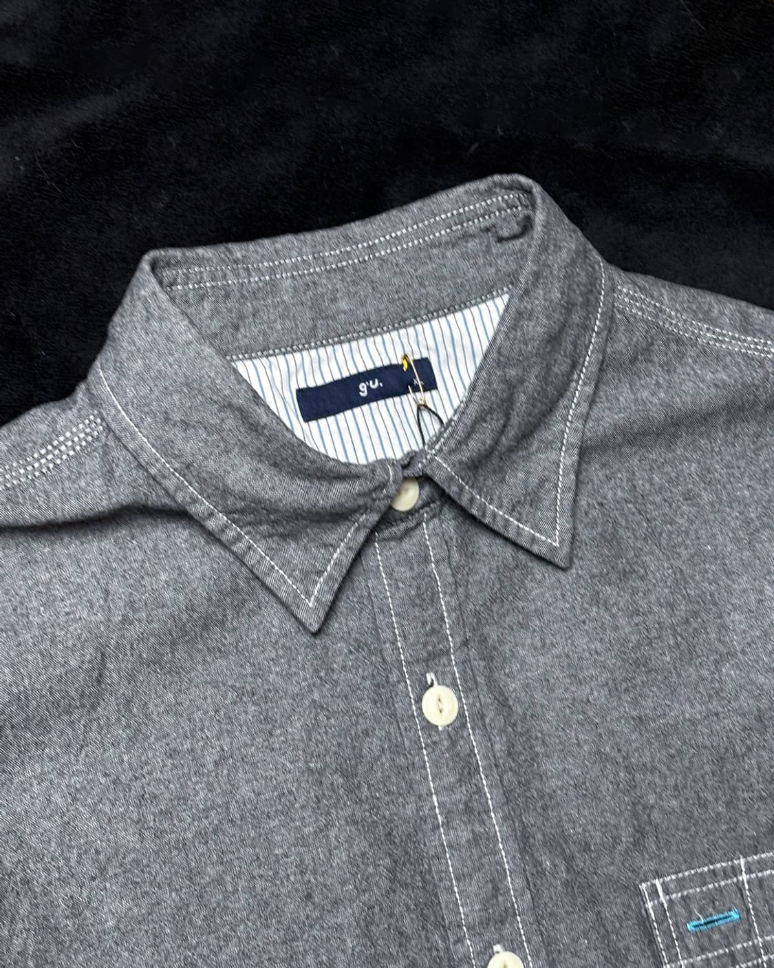 일본빈티지 GU 데님셔츠 상품이미지3