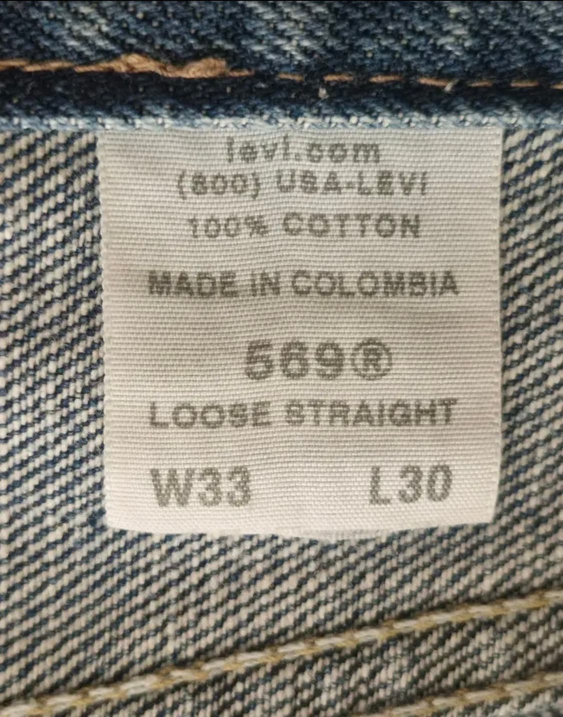 리바이스 569 데님 W33 L30 상품이미지2
