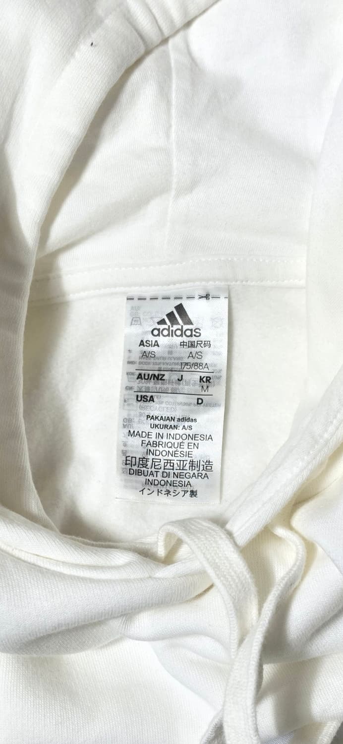 아디다스 화이트 후드티 M 상품이미지3