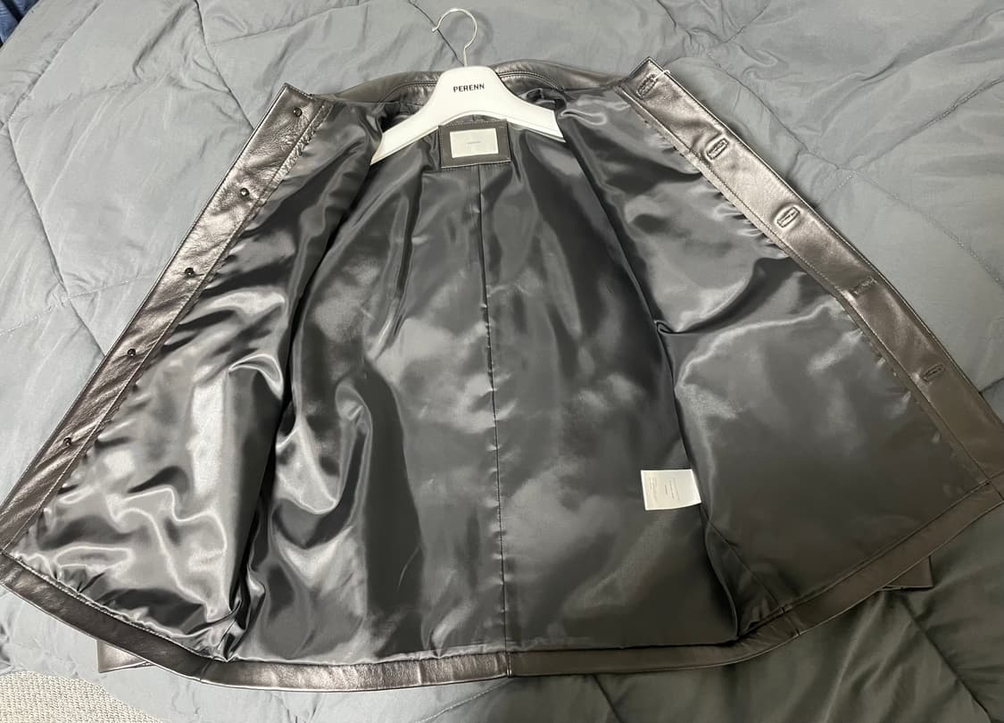 퍼렌 24aw 레더 프렌치 워크자켓 1사이즈 상품이미지5