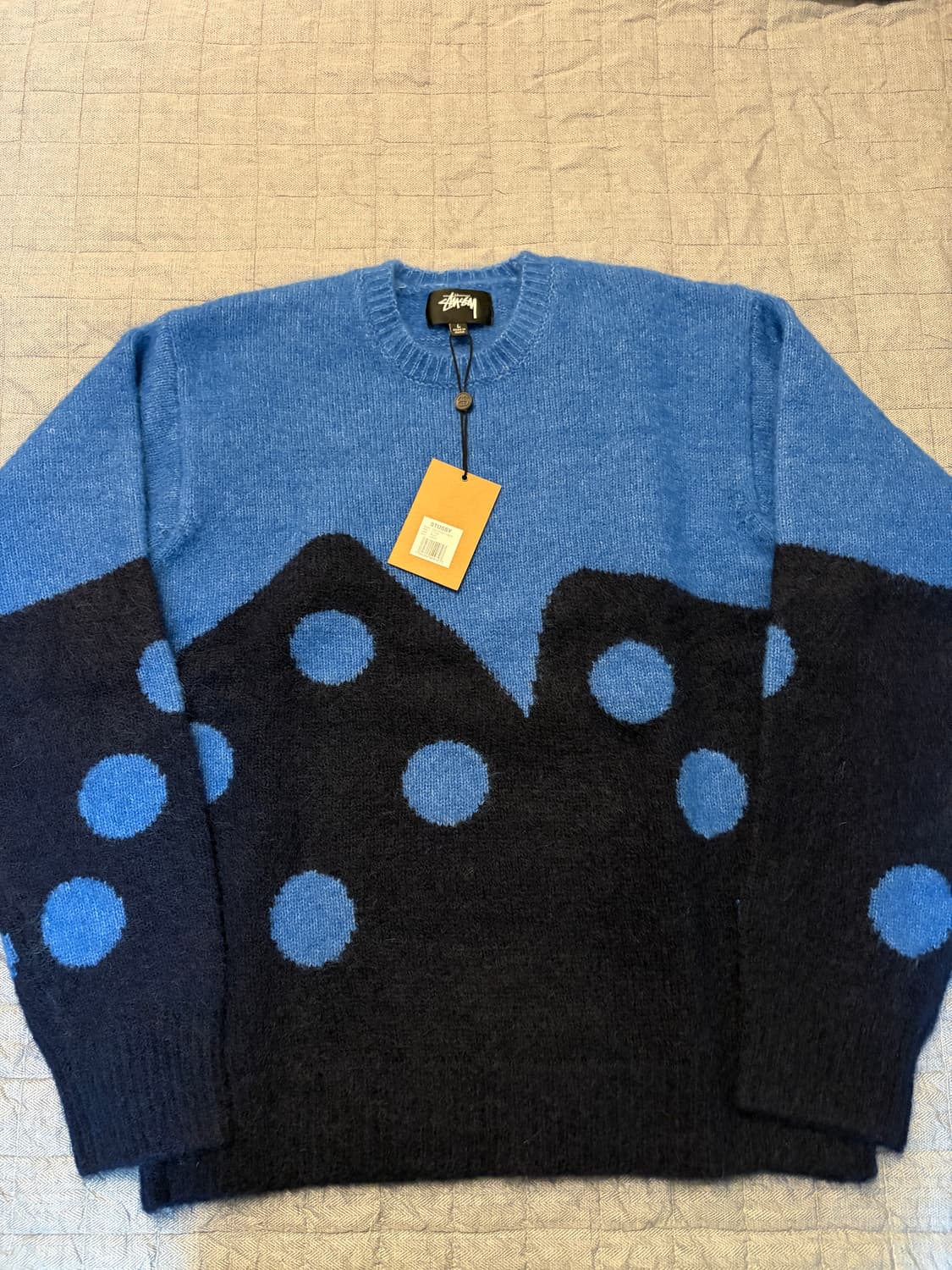 새상품)스투시 다이스 니트(L) 상품이미지1