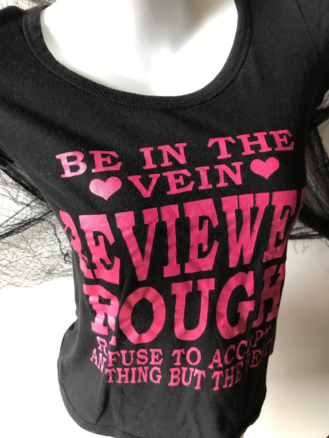 Punk 00s mood beads printing halfsleeve  상품이미지4