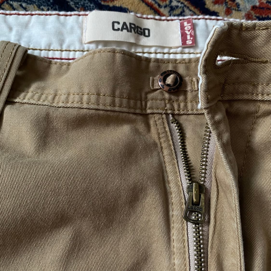 🌊00s Levis Cargo shorts Beige 상품이미지9