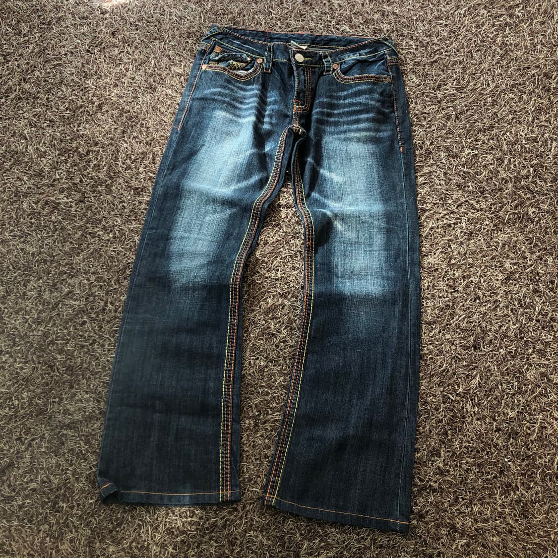 트루릴리전 Billy 빌리 워싱 플레어 부츠컷 데님 팬츠 상품이미지2