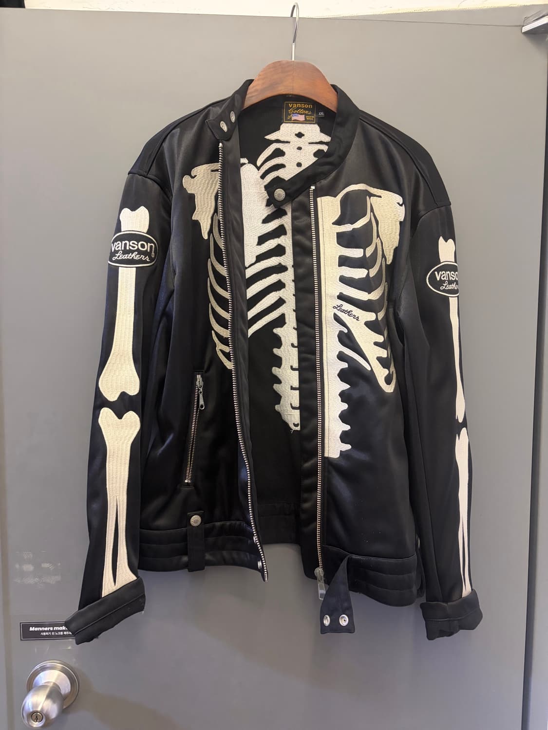 Vanson Leathers 스켈레톤 라이더 자켓 상품이미지1