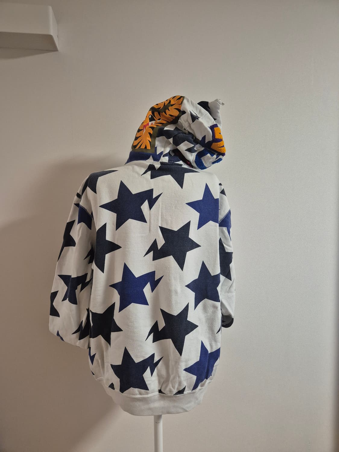 A BATHING APE (BAPE) 스타 카모 샤크 후드 집업 ⭐ 상품이미지2