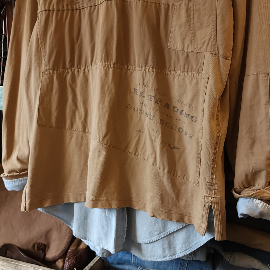 00s 폴로 랄프로렌 긴팔 카라티 럭비 맨투맨 애니멀 프린팅 사파리 M 상품이미지6