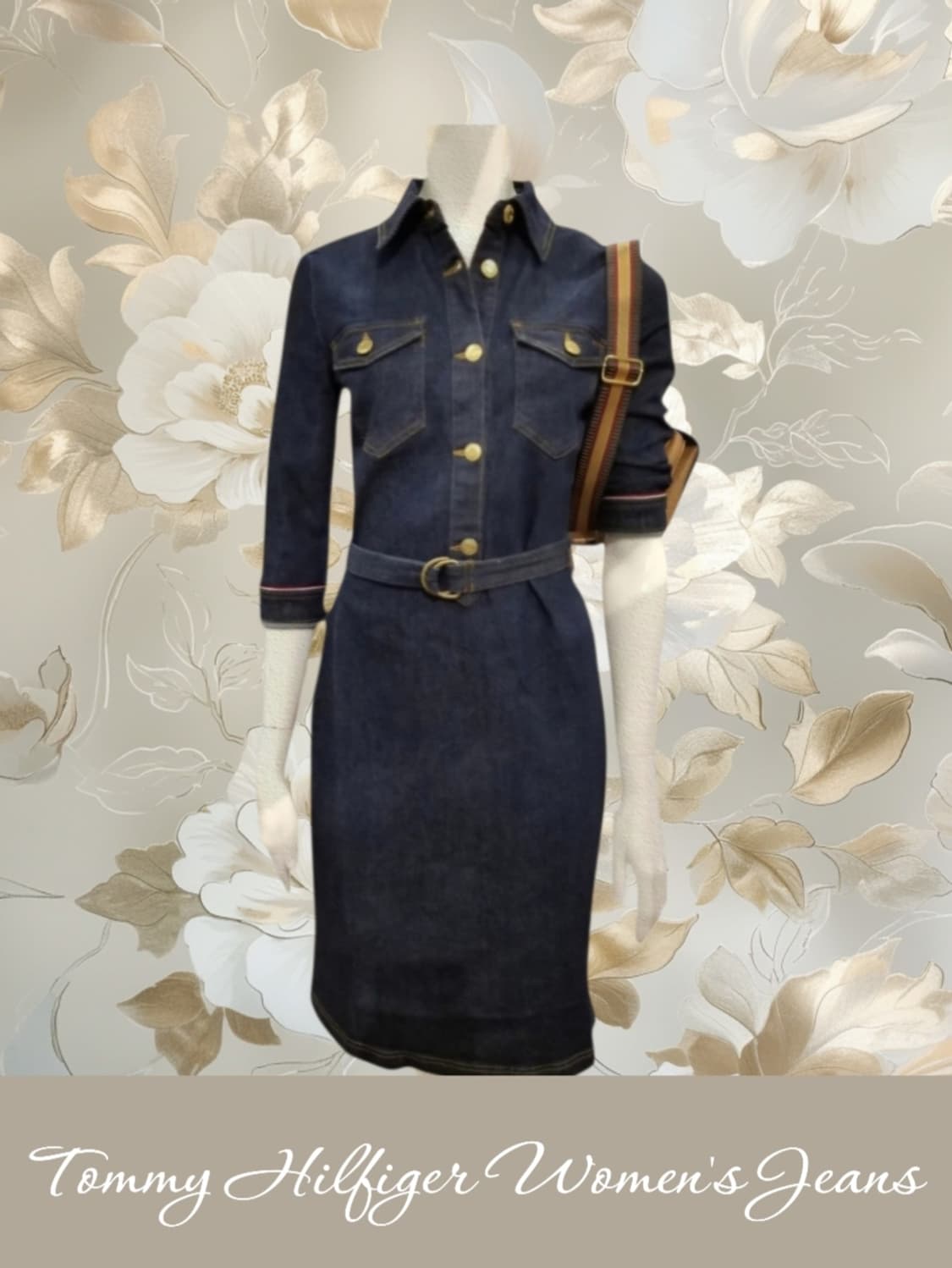 TOMMY HILFIGER 데님 원피스 정품 / 인디고 / 38(66) 상품이미지1