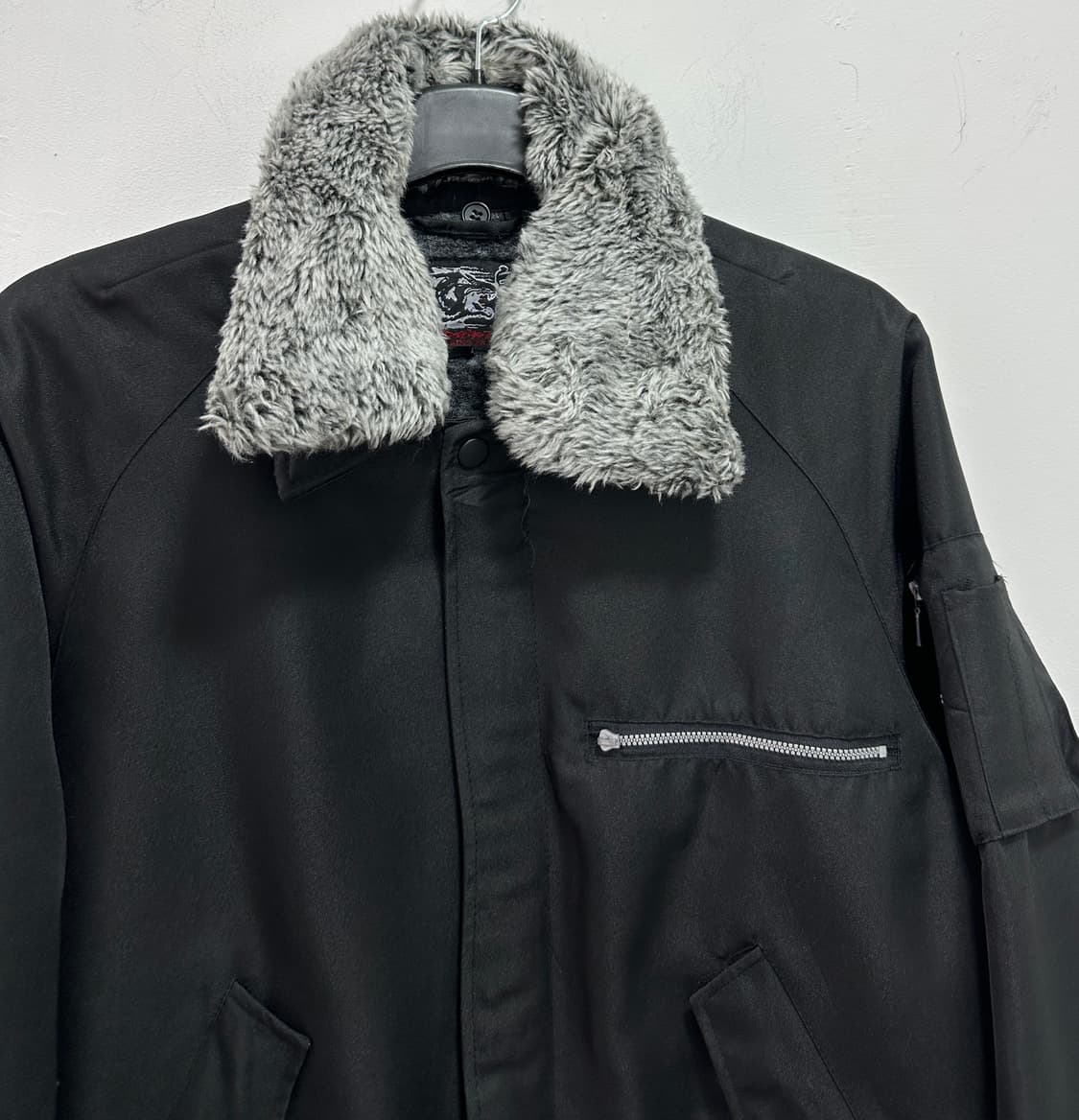 Howaitourufu gray fur bomber jacket 상품이미지4