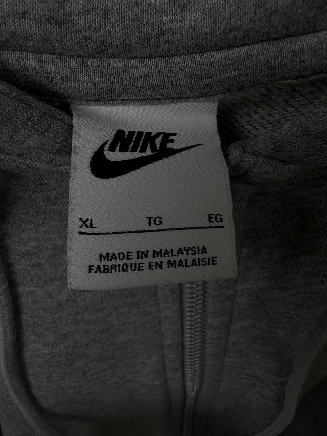 나이키 후드집업 그레이 XL L 급처 상품이미지3