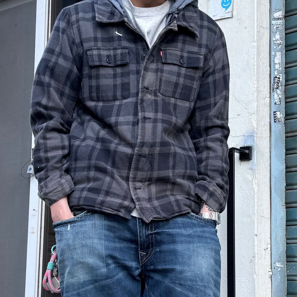 Dickies 체크 후드 자켓 상품이미지3