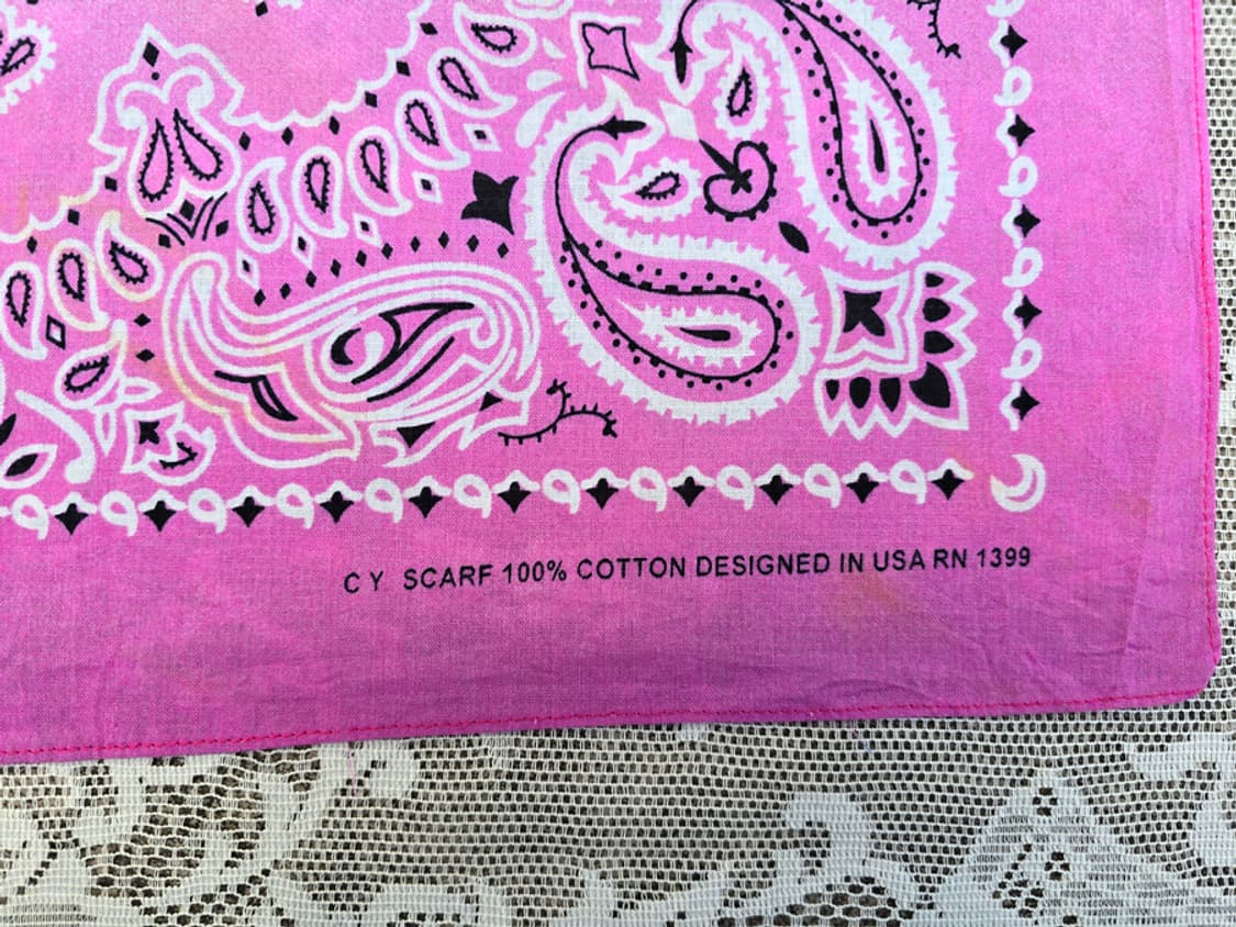 90s 페이즐리 반다나 (made in usa) 상품이미지2