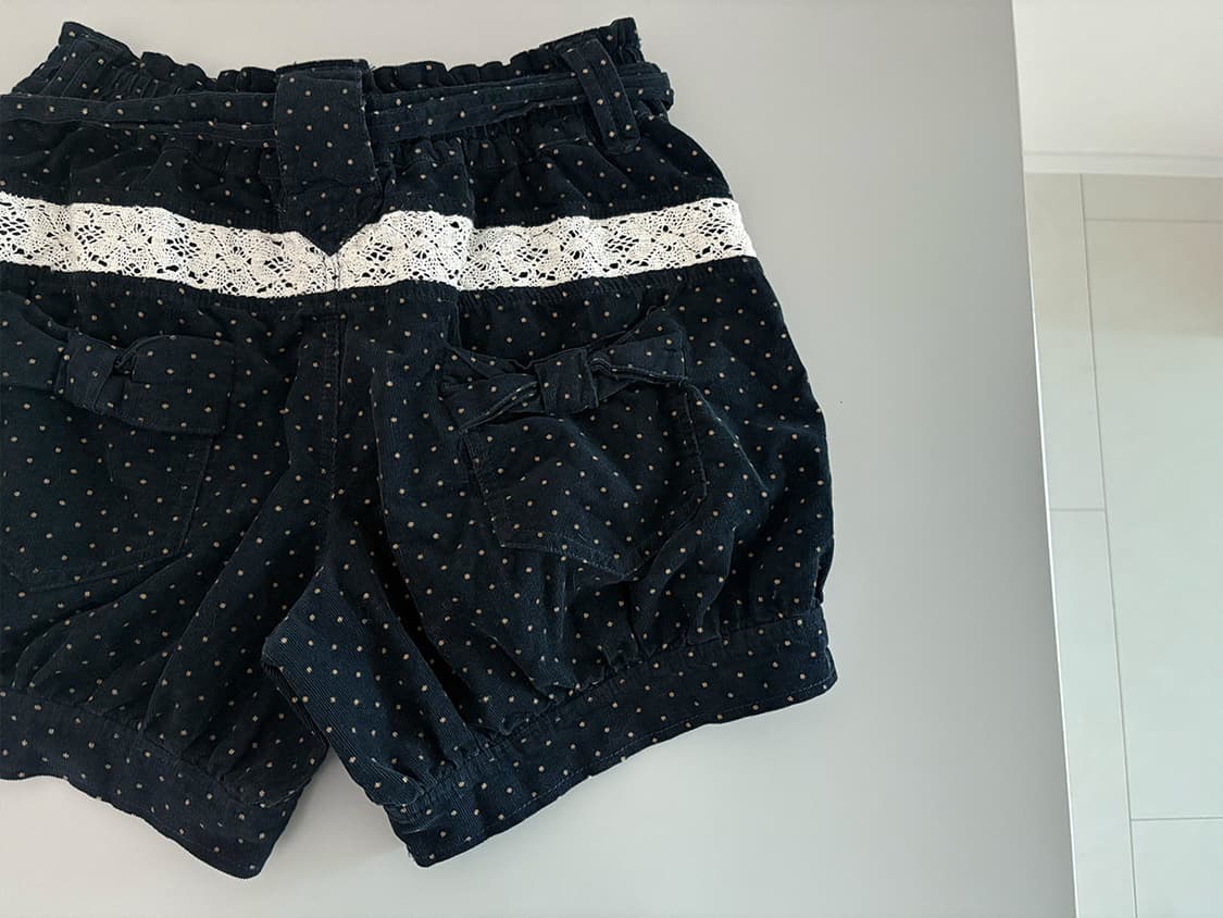 dot velvet shorts 상품이미지3
