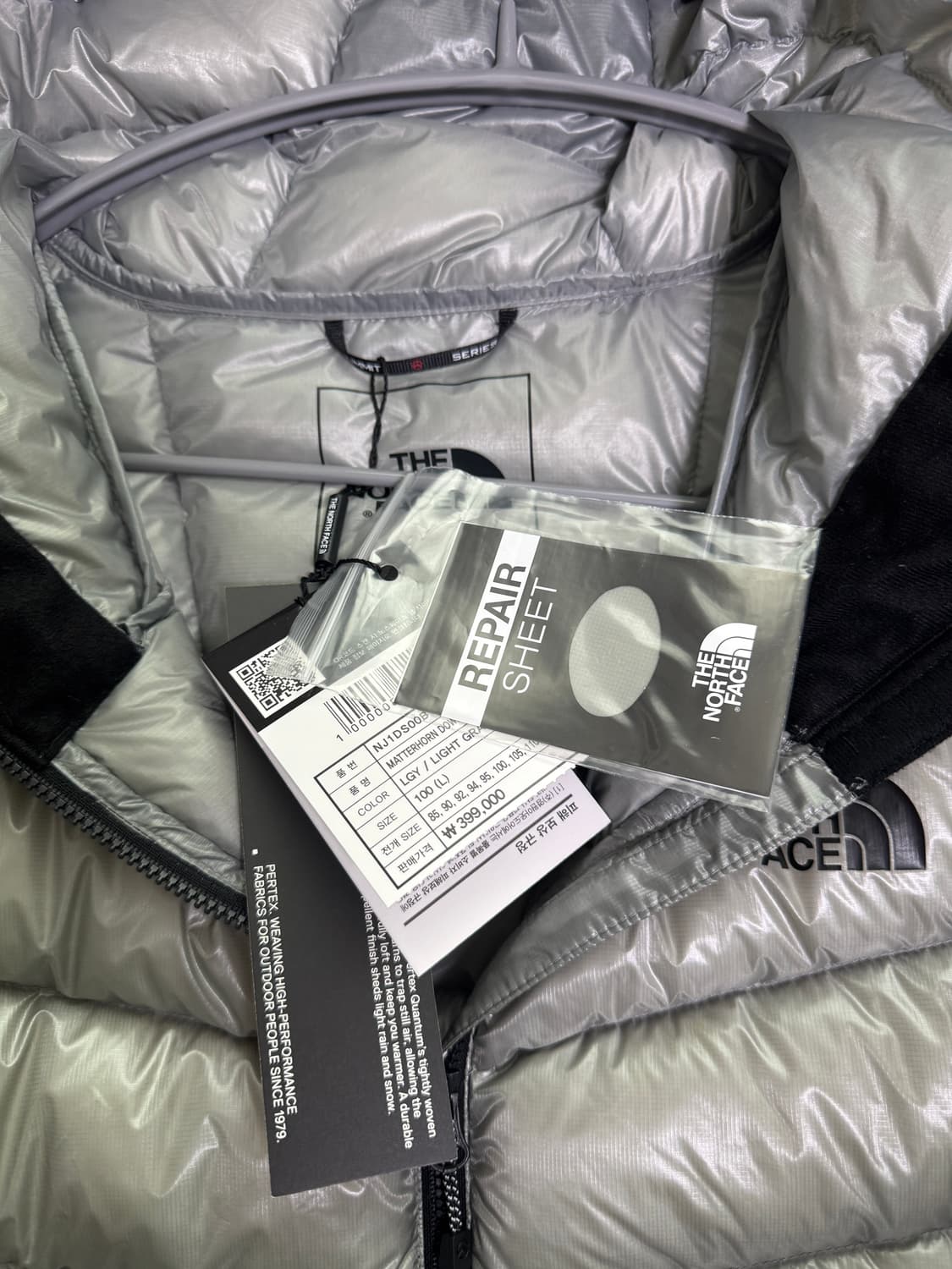 [새상품] 노스페이스 써밋 마테호른 라이트그레이 상품이미지2