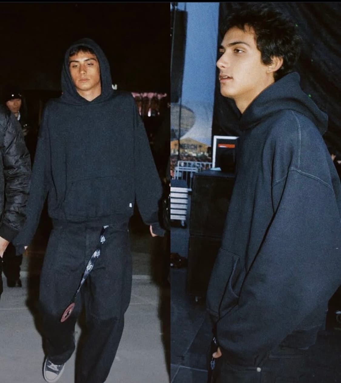 90s 러셀 빈티지 후드 블랙 XXL (우주매물) 상품이미지2