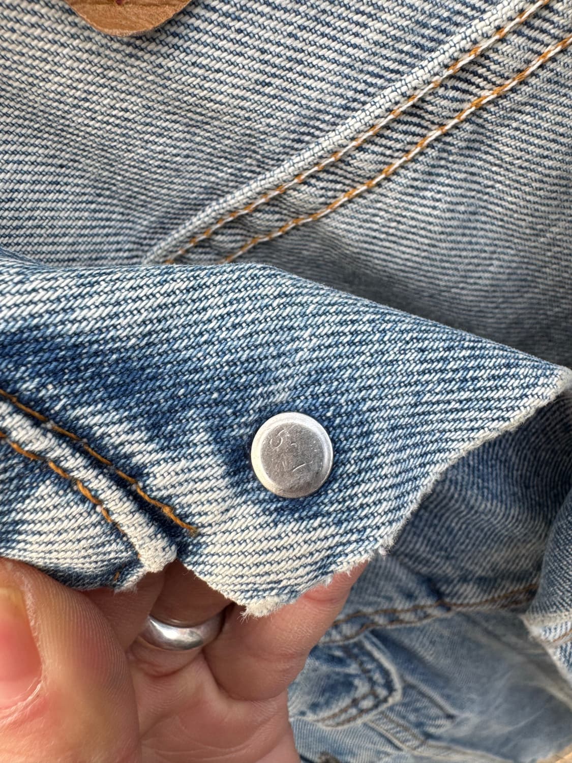 90s 리바이스 빈티지 3rd 워싱 데님 트러커 자켓 xl 상품이미지7