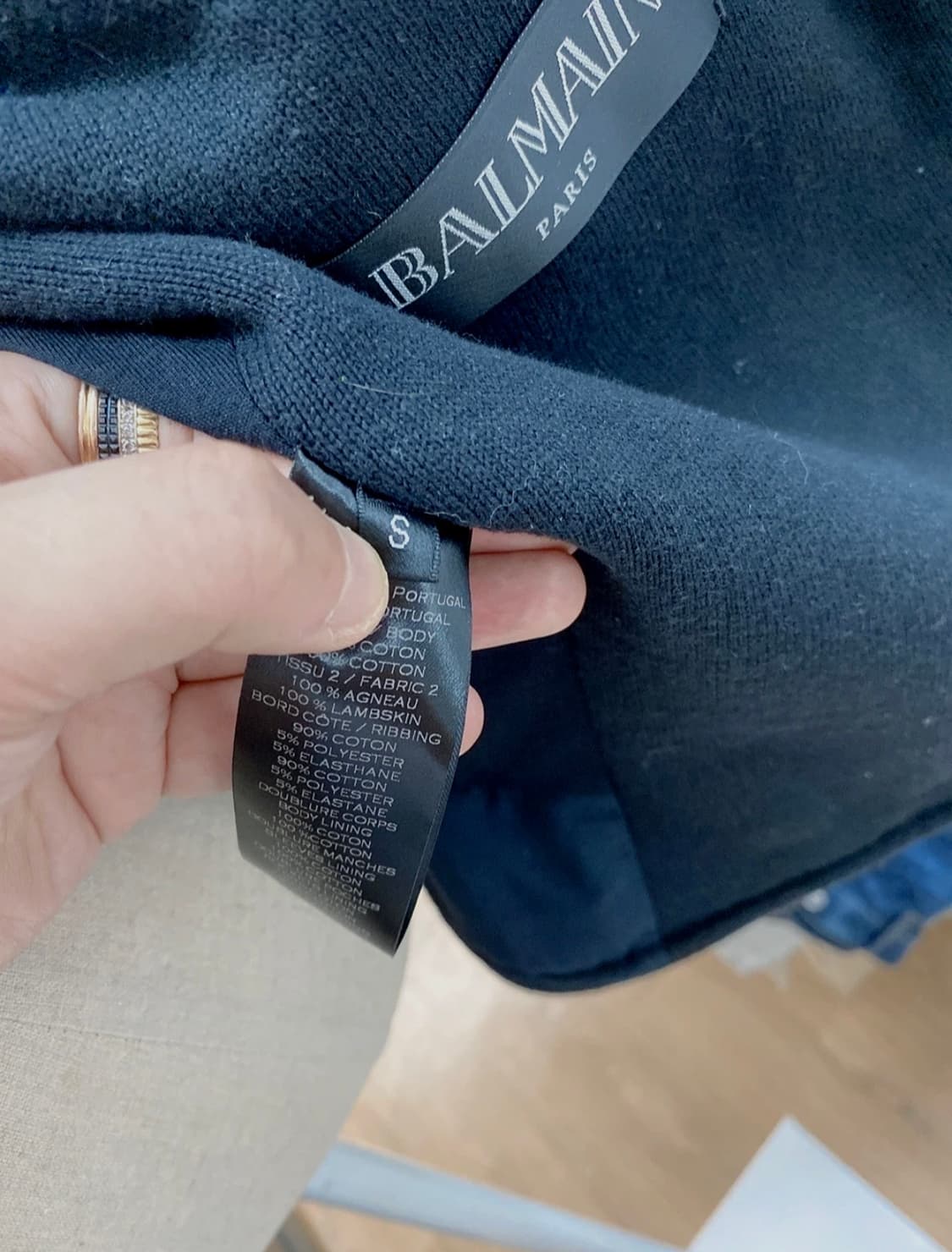 발망 가죽 라이더 자켓 상품이미지5