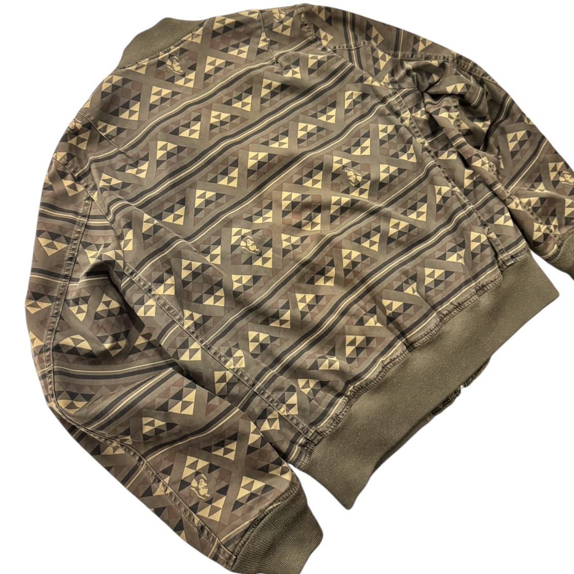 히스테릭글래머 네이티브 패턴 코튼 MA-1 카키 상품이미지5